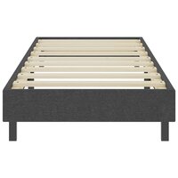 Boxspring stof donkergrijs 90x200 cm 4