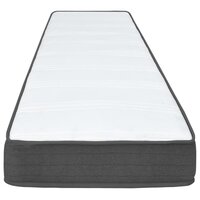 Boxspring stof donkergrijs 90x200 cm 9