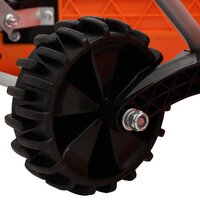 Sneeuwschep dubbelhoekig met uitschuifbaar handvat staal oranje 6