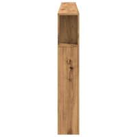 Hoofdeinde met LED 220x18,5x103,5 cm hout artisanaal eikenkleur 7