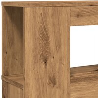 Hoofdeinde met LED 220x18,5x103,5 cm hout artisanaal eikenkleur 9