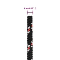 Boot touw 4 mm 25 m polypropyleen zwart 6