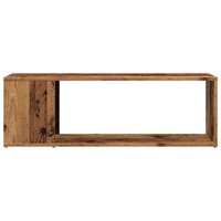 Tv-meubel 100x24x32 cm bewerkt hout oud houtkleurig 4