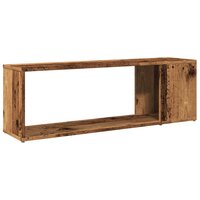 Tv-meubel 100x24x32 cm bewerkt hout oud houtkleurig 6