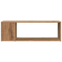 Tv-meubel 100x24x32 cm bewerkt hout artisanaal eikenkleur 4