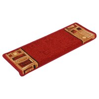 Trapmatten zelfklevend 5 st 65x21x4 cm rood 3