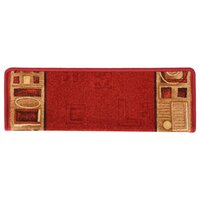Trapmatten zelfklevend 5 st 65x21x4 cm rood 4