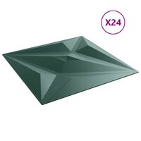 24 st Wandpanelen ster 6 m&sup2; 50x50 cm XPS groen 4