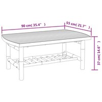 Tuintafel 90x55x37 cm bamboe 7