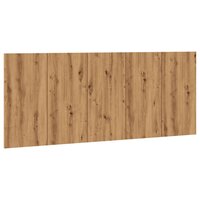 Hoofdeinde 200x1,5x80 cm bewerkt hout artisanaal eikenkleur 2