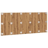 Hoofdeinde 200x1,5x80 cm bewerkt hout artisanaal eikenkleur 4