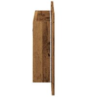 Spiegelkast LED 60x12x45 cm bewerkt hout oud houtkleurig 8