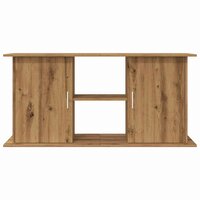 Aquariumstandaard 121x41x58 cm bewerkt hout artisanaal eiken 4