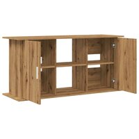Aquariumstandaard 121x41x58 cm bewerkt hout artisanaal eiken 7