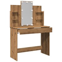 Kaptafel met LED-verlichting 96x40x142 cm artisanaal eikenkleur 6