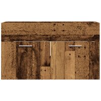 Wastafelkast 90x38,5x46 cm bewerkt hout oud houtkleurig 4