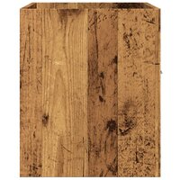 Wastafelkast 90x38,5x46 cm bewerkt hout oud houtkleurig 5
