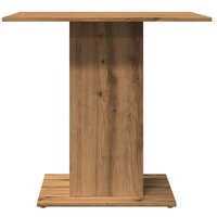 Eettafel 80x80x75 cm bewerkt hout artisanaal eikenkleurig 6