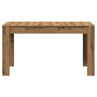 Eettafel 140x74,5x76 cm bewerkt hout artisanaal eikenkleurig 5