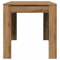 Eettafel 140x74,5x76 cm bewerkt hout artisanaal eikenkleurig 6