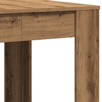 Eettafel 140x74,5x76 cm bewerkt hout artisanaal eikenkleurig 8