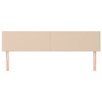 Hoofdborden 2 st 100x5x78/88 cm kunstleer cappuccinokleurig 3