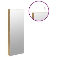 Sieradenkast met spiegel en LED wandgemonteerd 9