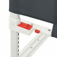 Bedhekje peuter 160x25 cm stof donkergrijs 7