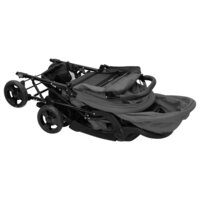 Tweeling kinderwagen tandem staal donkergrijs 8