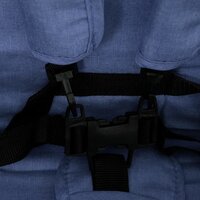 Tweeling kinderwagen tandem staal marineblauw 10