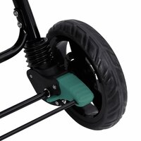 Tweeling kinderwagen tandem staal groen 9