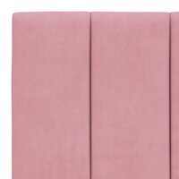 Hoofdbordkussen 100 cm fluweel roze 8