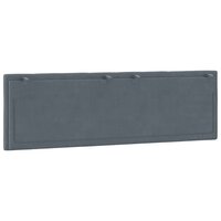 Hoofdbordkussen 160 cm fluweel donkergrijs 7