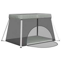 Babybox met matras linnen lichtgrijs 4