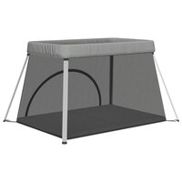 Babybox met matras linnen lichtgrijs 6