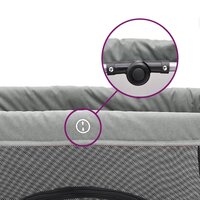 Babybox met matras linnen lichtgrijs 7