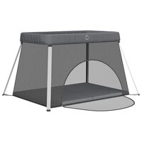 Babybox met matras linnen donkergrijs 4