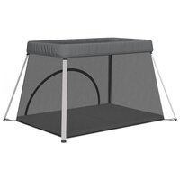 Babybox met matras linnen donkergrijs 6