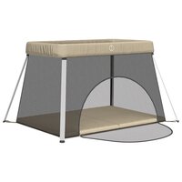 Babybox met matras linnen taupe 4