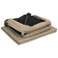 Babybox met matras linnen taupe 9