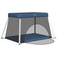 Babybox met matras linnen marineblauw 4