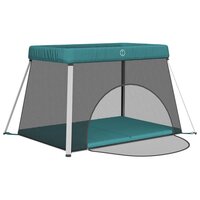 Babybox met matras linnen groen 4