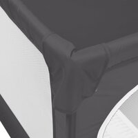 Babybox met 2 deuren oxford stof donkergrijs 7