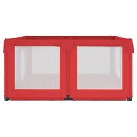 Babybox met 2 deuren oxford stof rood 6