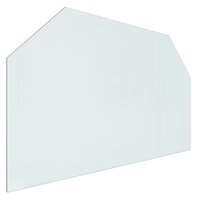 Glasplaat openhaard zeshoekig 100x60 cm 2