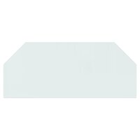 Glasplaat openhaard zeshoekig 120x50 cm 3