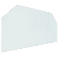 Glasplaat openhaard zeshoekig 120x60 cm 2