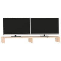 Monitorstandaard 100x27x10 cm massief grenenhout 4