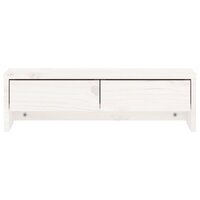 Monitorstandaard 50x27x15 cm massief grenenhout wit 5