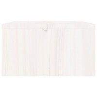 Monitorstandaard 100x27x15 cm massief grenenhout wit 7